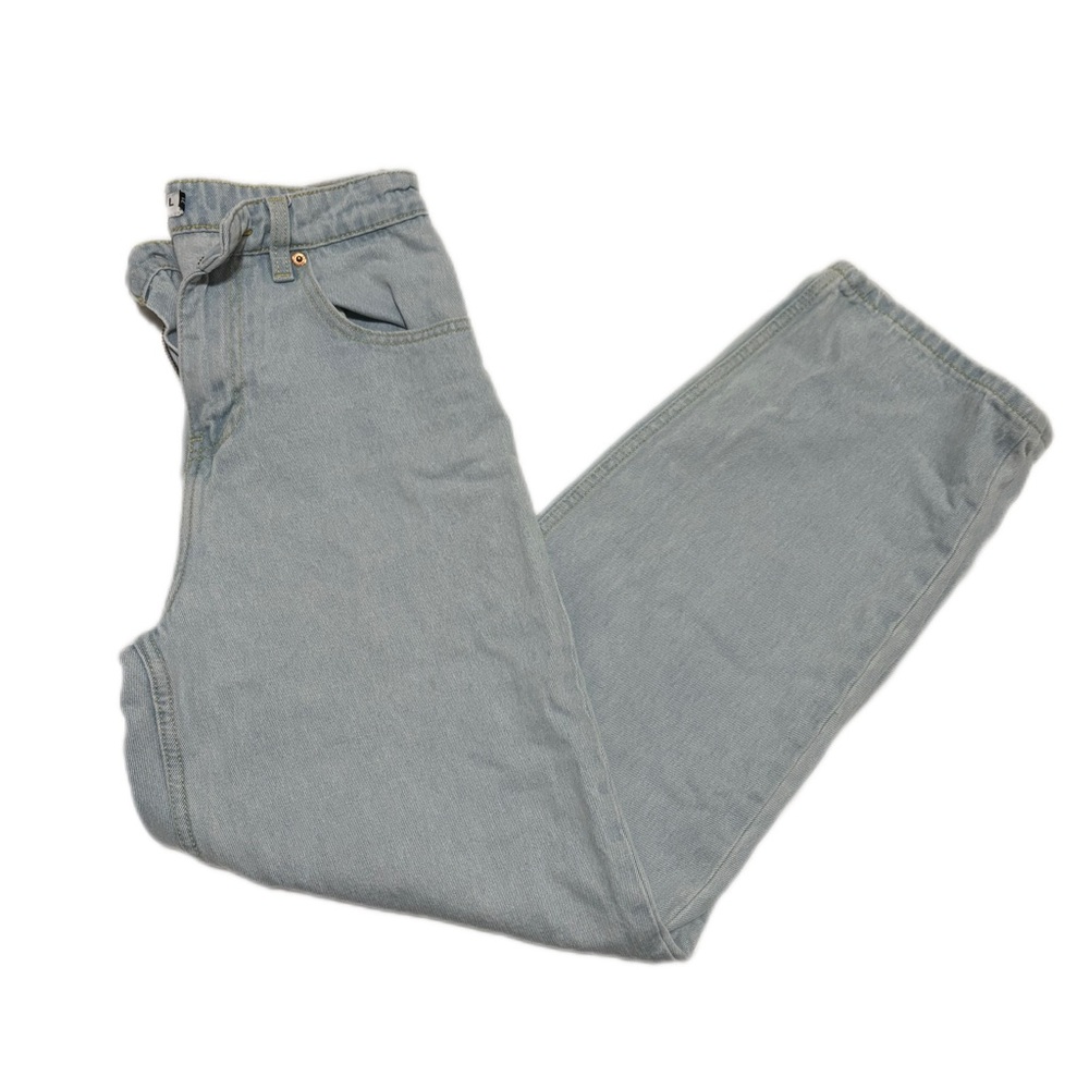 Motel Rocks Men's Sky Blue Relaxed Jeans